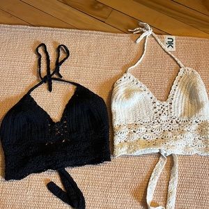 Boho crochet tops